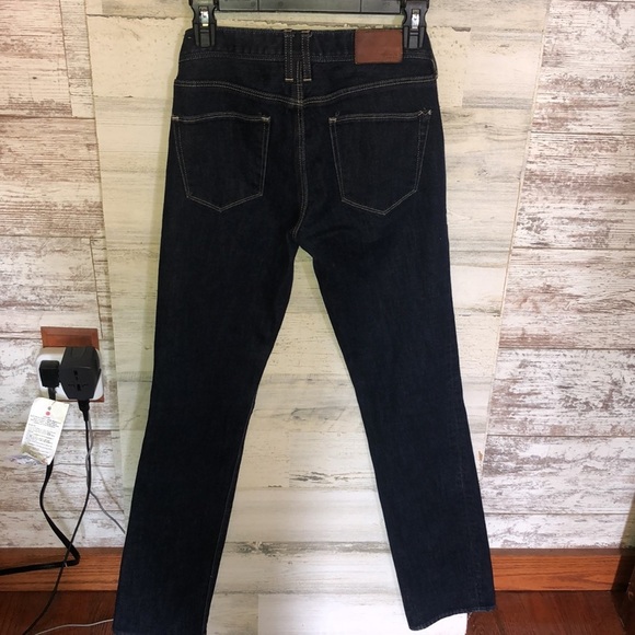 Madewell rail straight jeans size 26X32 98% cotton 2% spandex classic denim jean - Picture 6 of 8